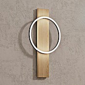 Eglo Boyal Wandleuchte (36 W, L x B x H: 30 x 7,5 x 56 cm, Schwarz/Eichefarben) | BAUHAUS