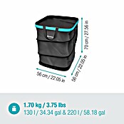 Gardena Pop-Up Gartenabfallsack Rechteck L (220 l) | BAUHAUS