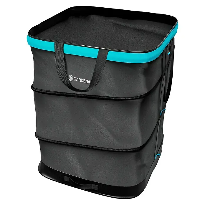 Gardena Pop-Up Gartenabfallsack Rechteck M - 127 l - Gartenabfallsack von Gardena: Praktischer, faltbarer Behälter für Gartenabfälle mit Tragegriffen und robustem Material für den Außenbereich.