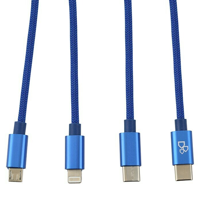 BAUHAUS Cavo di ricarica USB 3 in 1
