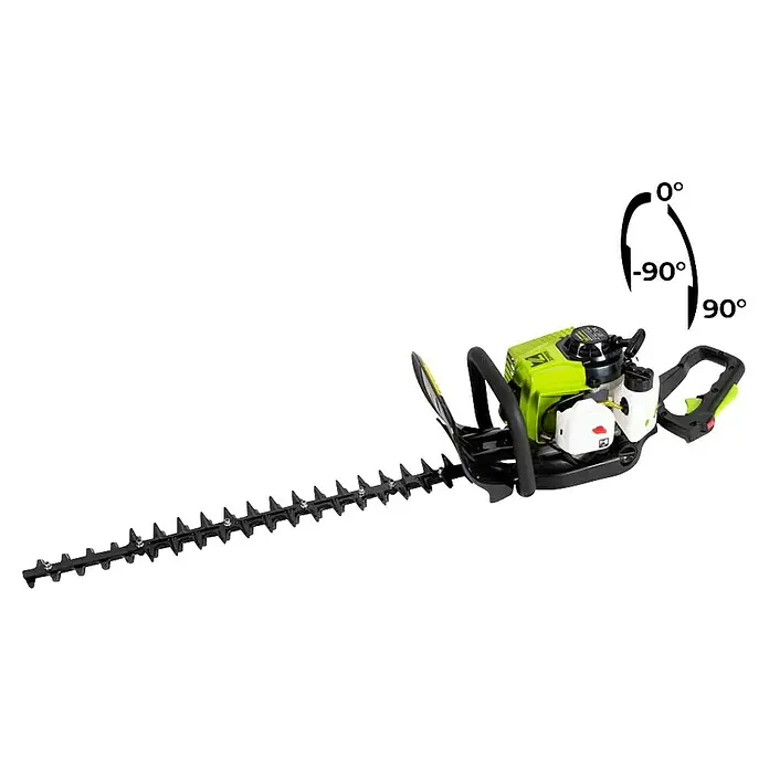 Zipper Benzin-Heckenschere ZI-BHS2600 - 700 W, Schnittlänge: 60 cm, Max. Aststärke: 27 mm - Hier ist eine Aufnahme einer Heckenschere, die sich ideal zum Trimmen und in Form bringen von Hecken eignet.