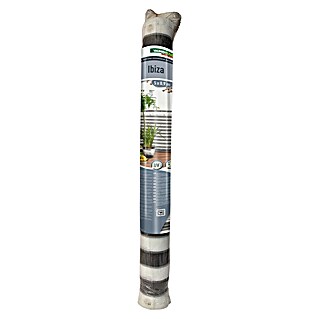 Windhager Balkonsichtschutz Ibiza (Kunststoff, Grau-Weiß, Gestreift)