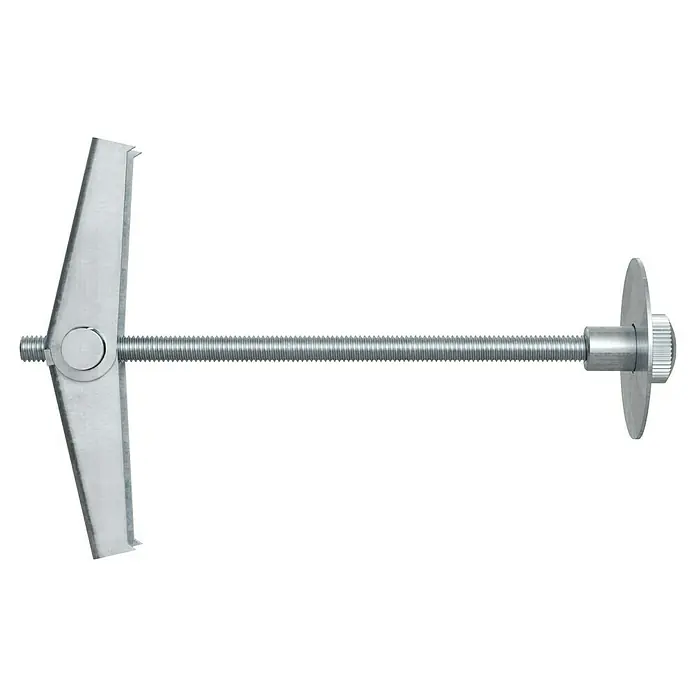 Fischer Kippdübel KD 3 B - Durchmesser Dübel: 12 mm, Länge Dübel: 95 mm, Geeignet für: Gipskartonplatten - Kippdübel mit Schraube. Der Dübel besteht aus Metall und ist für die Befestigung von Gegenständen an Gipskartonwänden geeignet.