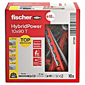 Fischer Taco universal HybridPower (Ø x L: 10 x 90 mm, Metal, 10 ud., Tornillo de cabeza avellanada) | BAUHAUS