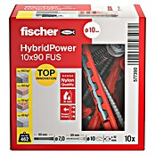 Fischer Taco universal HybridPower (Ø x L: 10 x 90 mm, Metal, 10 ud., SW 13, Tornillo con cabeza hexagonal) | BAUHAUS