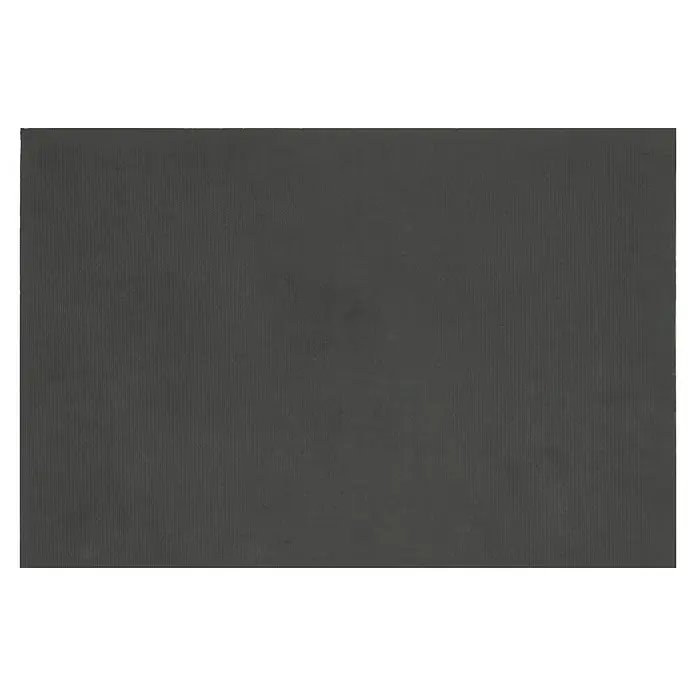 Fußmatte - 60 x 40 cm, Braun/Schwarz, Material Nutzschicht: 100 % Kokos, Dackel X-Mas, Kokos - Nahaufnahme einer dunkelgrauen Leinwandstruktur mit feinen vertikalen Linien und leichter Körnung, ideal für Hintergründe.