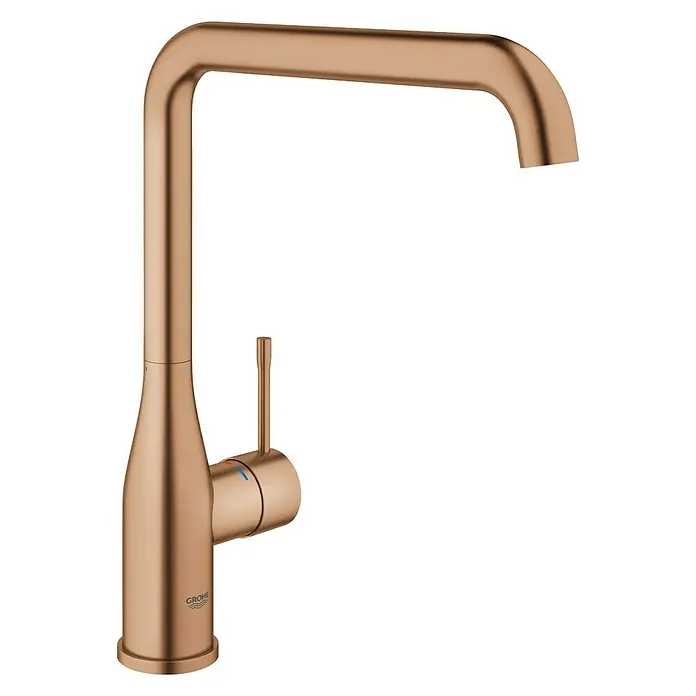 Grohe Essence Spültischarmatur - U-Auslauf, Warm Sunset, Matt - Elegante Grohe Küchenarmatur in gebürstetem Roségold für moderne Küchen. Hochwertiges Design und langlebige Qualität für den täglichen Gebrauch.