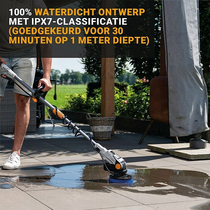 Batavia Maxxpack Accureinigingsborstel 2-in-1 - Twin Brush (18 V, 1 accu, 2 Ah) | BAUHAUS