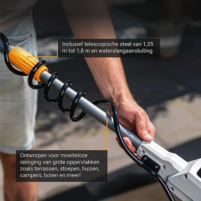 Batavia Maxxpack Accureinigingsborstel 2-in-1 - Twin Brush (18 V, 1 accu, 2 Ah) | BAUHAUS