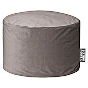 Sitzhocker Dotcom Samt Uni (Mittelgrau, Ø x H: 60 x 40 cm, 100 % Polyester)