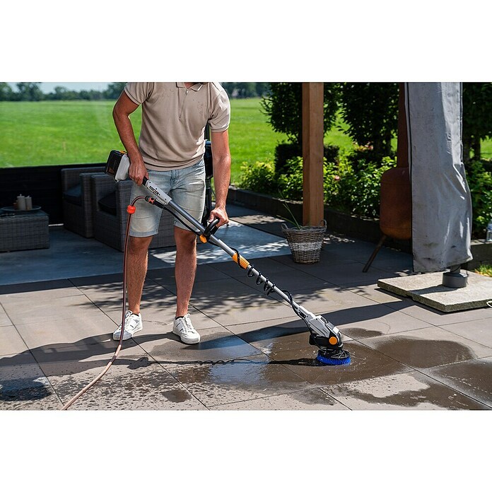 Batavia Maxxpack Accureinigingsborstel 2-in-1 - Twin Brush (18 V, 1 accu, 2 Ah) | BAUHAUS