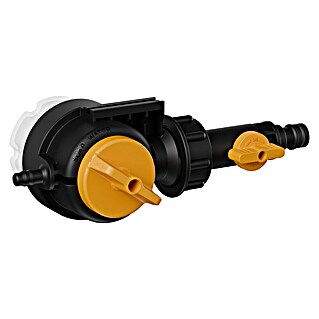 Batavia Zeepdispenser - Twin Brush (Zwart / Oranje)