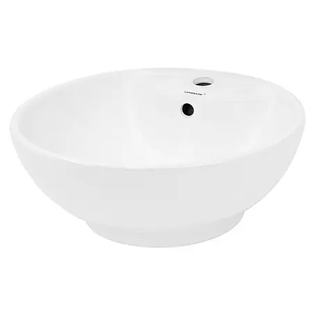 LuxeBath  Aufsatzwaschbecken Aufsatzwaschtisch Waschschale Rund Handwaschbecken für Badezimmer