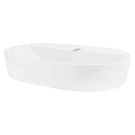 LuxeBath  Aufsatzwaschbecken Waschtisch aus Keramik für Badezimmer / Gäste-WC