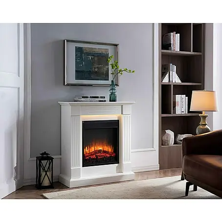Balderia  Elektrischer Kamin LA-WE 3D-Flammeneffekt