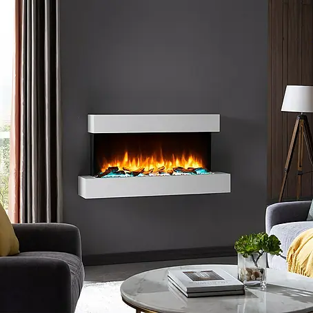 Balderia  Elektrischer Kamin IG-WE 3D-Flammeneffekt