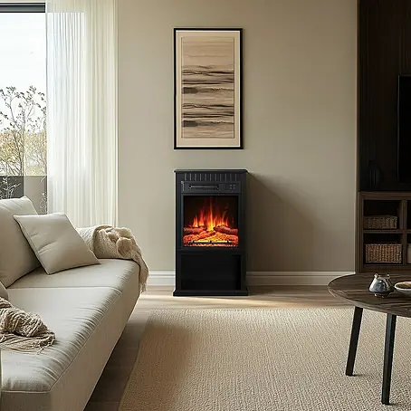 Balderia  Elektrischer Kamin EM-BK 3D-Flammeneffekt