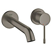 Grohe Essence Wand-Waschtischarmatur (2-Loch, Hard Graphite, Matt)