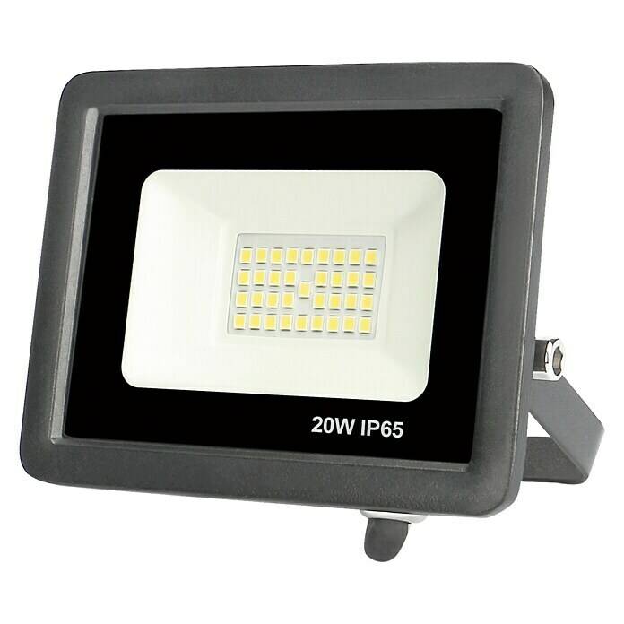 Led Hispania Proyector de LED FLHEK luz neutra (Negro, 20 W, IP65)