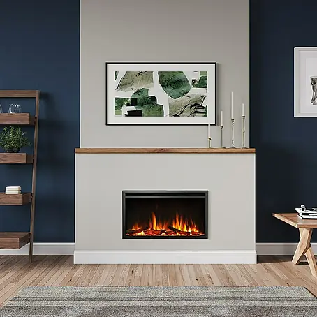 Balderia  Elektrischer Kamin AT-33 3D-Flammeneffekt Wifi App