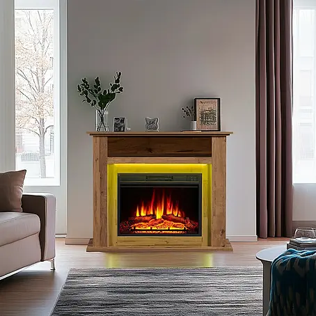 Balderia  Elektrischer Kamin LI-EO 3D-Flammeneffekt