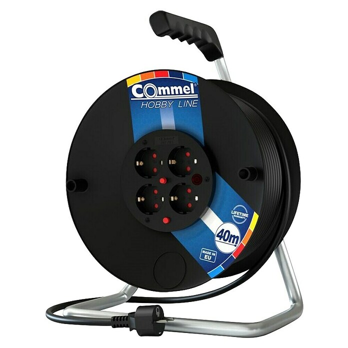 Commel Kabel na bubnju Hobby Line  (Tip kabela: H05VV-F, Crna, 40 m) | BAUHAUS
