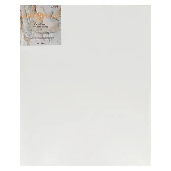 Glorex Keilrahmen Art 4 You - 80 x 60 cm, 3-fach grundiert, 330 g/m² - Leere Leinwand von GLOREX, ideal für Kunstprojekte. Die Leinwand ist 60 x 80 cm groß und bietet viel Platz für Kreativität.
