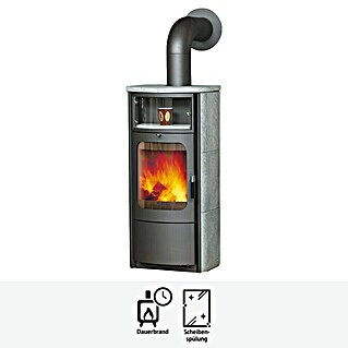 Hark Kaminofen Opera B (7 kW, Raumheizvermögen: 193 m³, Material Verkleidung: Stahl, Grau)