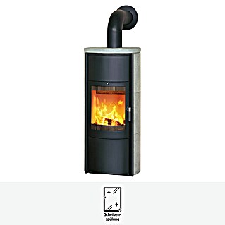 Hark Kaminofen Keno ECOplus (7 kW, Raumheizvermögen: 193 m³, Material Verkleidung: Stahl, Grau)