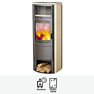 Hark Kaminofen Opera B Grande (7 kW, Raumheizvermögen: 193 m³, Material Verkleidung: Keramik, Creme)