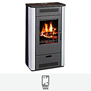 Firefix Kaminofen Etna (7 kW, Raumheizvermögen: 140 m³, Material Verkleidung: Stahl, Anthrazit/Weiß)
