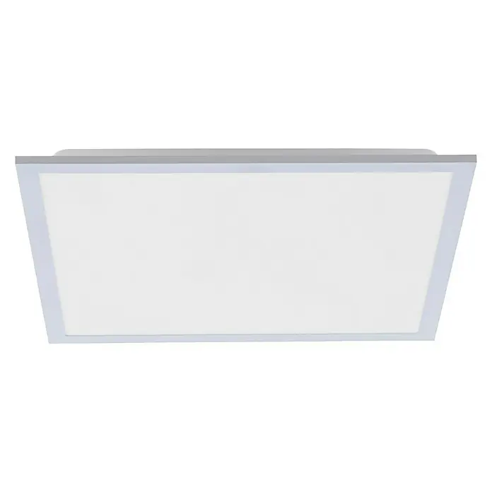 Paul Neuhaus LED-Panel Flat - 25 W, L x B x H: 22,5 x 22,5 x 7,5 cm, Eisen, Warmweiß - Eine quadratische, flache LED-Deckenleuchte in Weiß, ideal für eine moderne Beleuchtung.