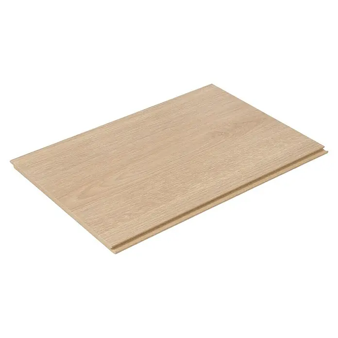 Egger Laminatmuster NatureSense - 297 x 193 x 7 mm, Landhausdiele, Charlotte Eiche natur - Holzbrett mit hellbrauner Maserung, ideal für Innenausbau, Bodenbeläge oder Wandverkleidungen. Das natürliche Design sorgt für eine warme Atmosphäre.