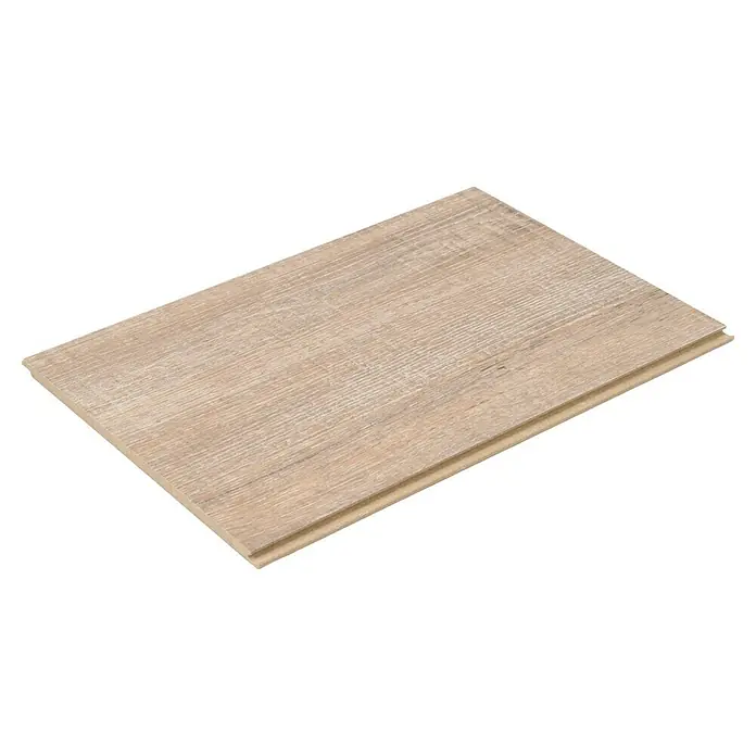 Egger Laminatmuster NatureSense - 297 x 193 x 7 mm, Landhausdiele, Woodwork Eiche - Ein einzelnes Laminat-Bodenpaneel mit einer hellen Holzmaserung und einer glatten Oberfläche, ideal für moderne Wohnräume.