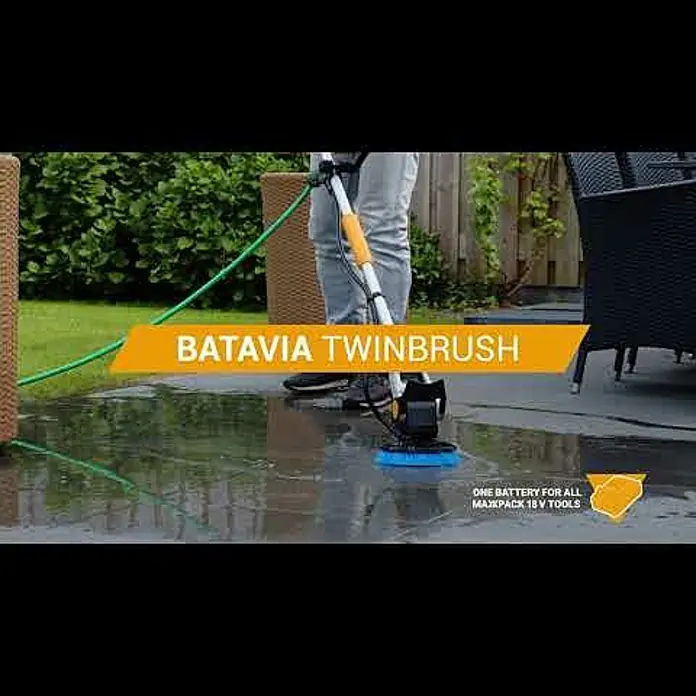 Batavia Maxxpack Akku-Reinigungsbürste Twin Brush V2 - 18 V, 1 Akku, 2 Ah - Twin Brush