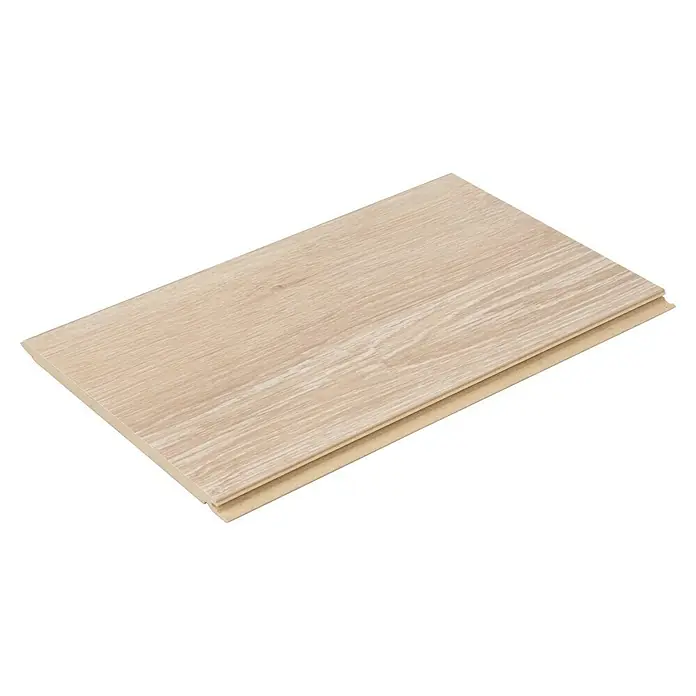 Egger Laminatmuster NatureSense Herringbone - 297 x 168 x 8 mm, Fischgrät, Newport Eiche creme - Holzfußboden-Diele: Eine einzelne helle Holzfußboden-Diele mit einer natürlichen Holzmaserung, ideal für moderne Wohnräume.