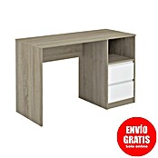 Meka Block Mesa de escritorio K-508 (L x An x Al: 50 x 120 x 75 cm, Roble Cambrian/Blanco) | BAUHAUS