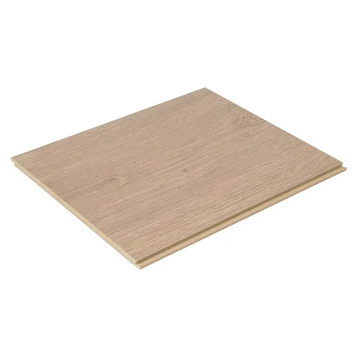 Egger Laminatmuster NatureSense Aqua - 297 x 246 x 8 mm, Landhausdiele, Victoria Eiche braun - Das Bild zeigt eine einzelne Laminatdiele in einer hellen Holzoptik, ideal für moderne Bodenbeläge.