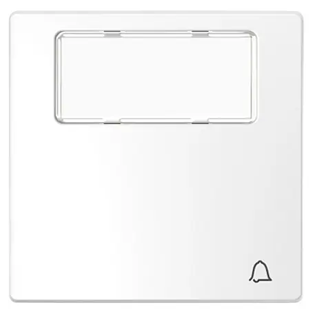 Merten D-Life Universalwippe mit Klingel-Symbol, Beschriftungsfeld MEG3365-6035