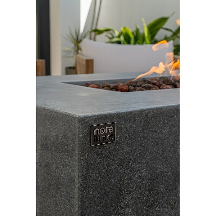 Nora Flames Estufa de exterior Misti (16 kW, L x An x Al: 140 x 70 x 58 cm, Gris) | BAUHAUS