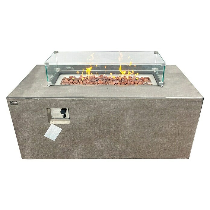 Nora Flames Estufa de exterior Misti (16 kW, L x An x Al: 140 x 70 x 58 cm, Gris) | BAUHAUS
