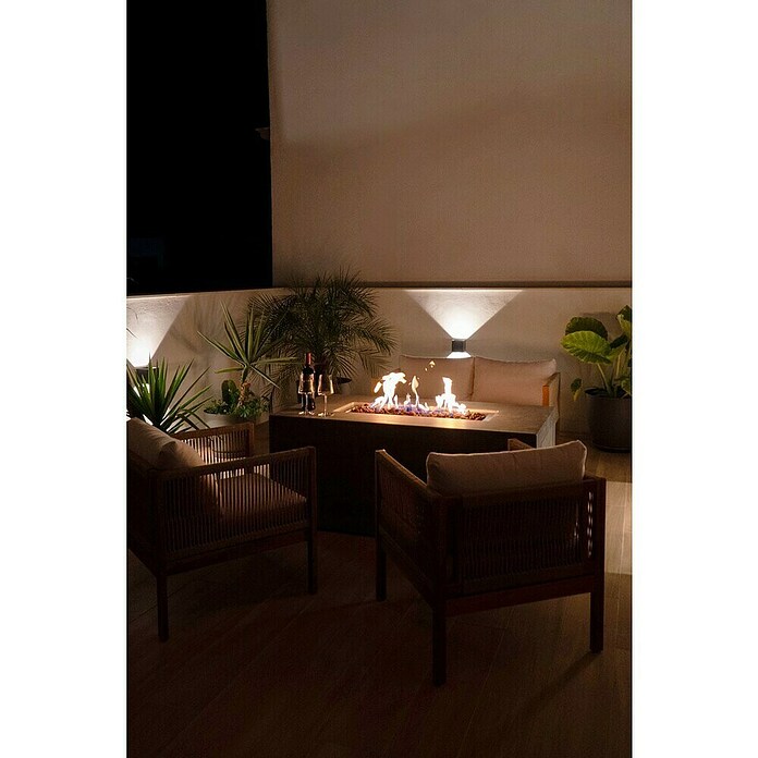 Nora Flames Estufa de exterior Misti (16 kW, L x An x Al: 140 x 70 x 58 cm, Gris) | BAUHAUS