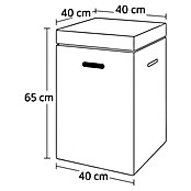 Nora Flames Caja con tapa Cubrebombona (L x An x Al: 40 x 40 x 65 cm, Polipropileno) | BAUHAUS