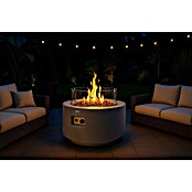 Nora Flames Estufa de exterior Fuji (16 kW, Altura: 40 cm, Gris) | BAUHAUS