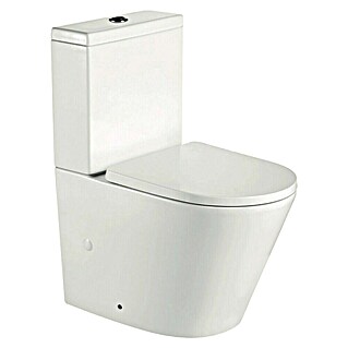Futurbath Pack de WC Sintra (Sin borde de descarga, Salida dual, Blanco)