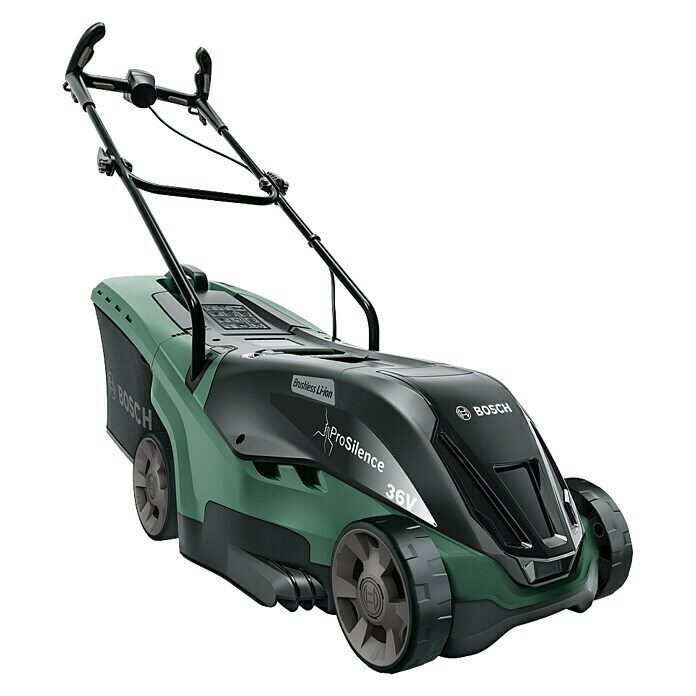 Bosch Universal Rotak Akku-Rasenmäher (36 V, 2 Akkus, 2 Ah, Schnittbreite: 38 cm)
