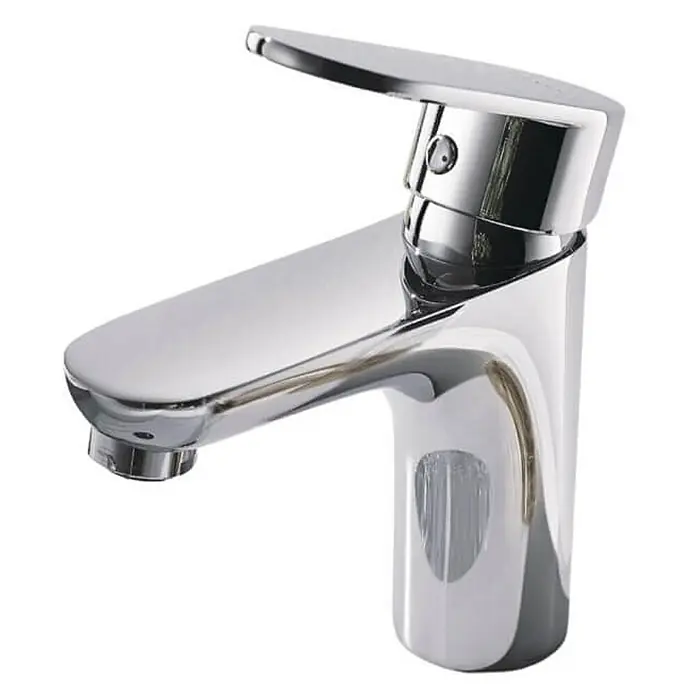 Home Deluxe Waschtischarmatur RADIANT - Chrome - Glänzender, moderner Chrom-Waschtischmischer mit schlankem Design und Hebel für einfache Bedienung. Ideal für jedes moderne Badezimmer.