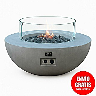Nora Flames Estufa de exterior Colima (16 kW, Altura: 40 cm, Gris)