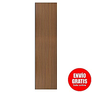 Panel acústico decorativo (244 x 60,5 x 2,2 cm, Roble)