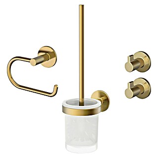 Lenz Toilet-combi-borstelgarnituur Juna (4 -delig, Goud)